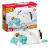 DIVERSION FAMILIAR DE PINGUINOS  Schleich Wild Life Artic 42661